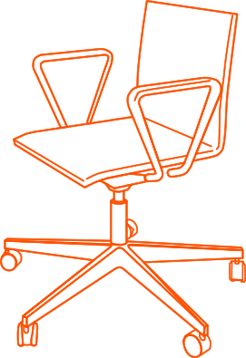 graphic bureau chair